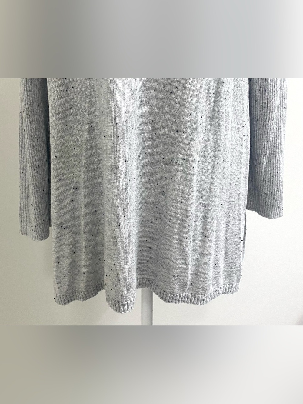 Kim Rogers Womens XL Gray Lightweight Sweater Boho 90s Minimalism Classic - Picture 6 of 14